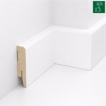 Listwa przypodłogowa MDF TRIO R5, do malowania, 8cm