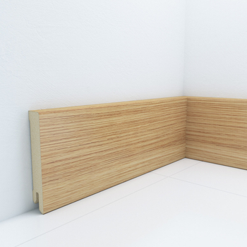 Listwa przypodłogowa MDF Dąb Premium, 80x15 mm, Pedross