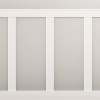 Boazeria ścienna FRAME do malowania - długość 200 cm, wysokość 123 cm + Farba biały RAL9010