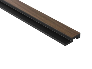 Prawe zakończenie lameli L0204R Dąb Ciemny wym. 270 x 1.2 x 4.5 cm, z PolyForce