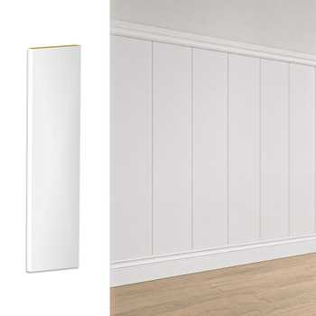 Listwa boazeryjna ELEGANT XL, boazeria ścienna MDF, Biała Premium