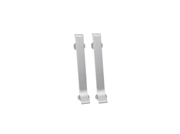Łącznik listwy przypodłogowej Creativa LP80 odcień aluminium - 2szt.