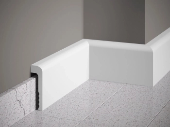 Listwa przypodłogowa Premium MD005P biała wym. 200 x 2.2 x 11 cm, z PolyForce